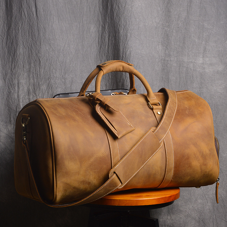 Genuine Horse Leather Duffle Bag – Stylish & Durable Travel Companion