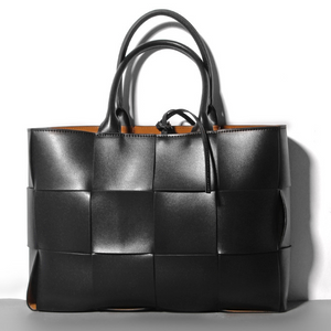 Handmade Large Leather Tote Bag | Quilted Leather Bag