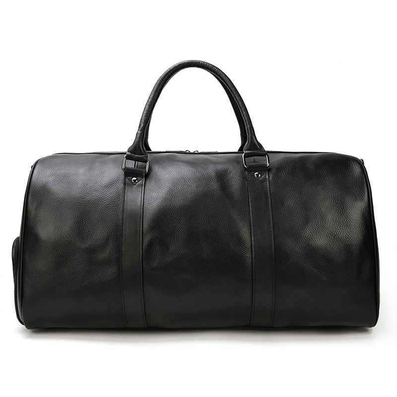 Genuine Cowhide Leather Duffle Bag – Stylish & Durable Travel Companion