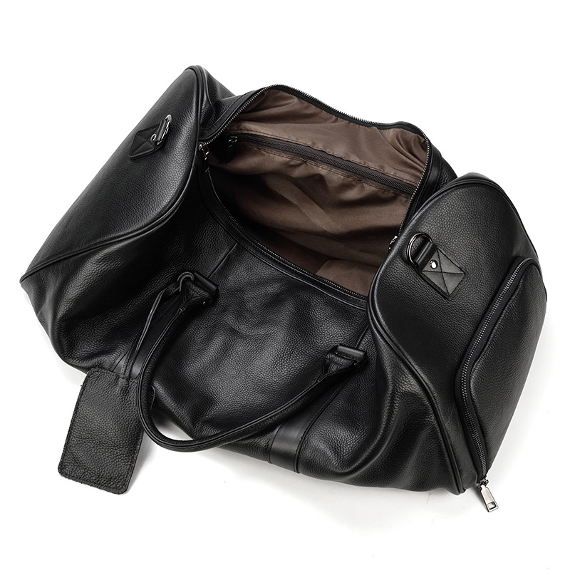 Genuine Cowhide Leather Duffle Bag – Stylish & Durable Travel Companion