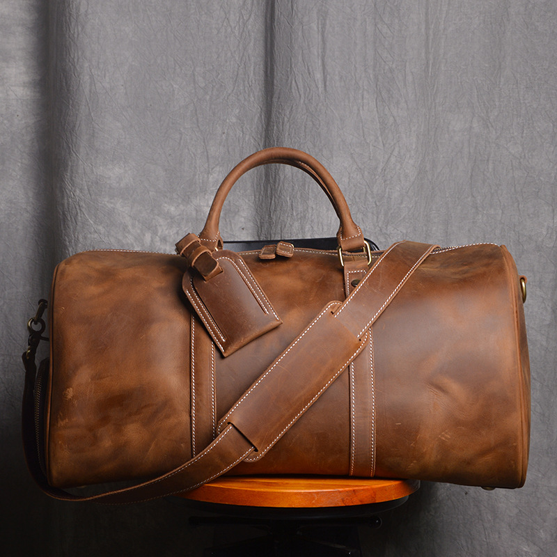 Genuine Horse Leather Duffle Bag – Stylish & Durable Travel Companion